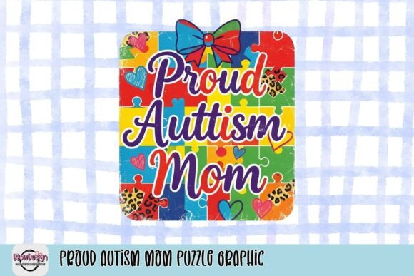 Celebrate Your Journey: The Proud Autism Mom Puzzle Graphic