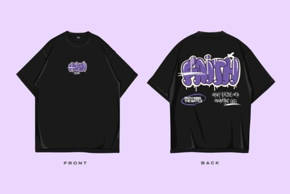 Christian Graffiti Graphic T-shirt: Bold Faith in Every Stroke