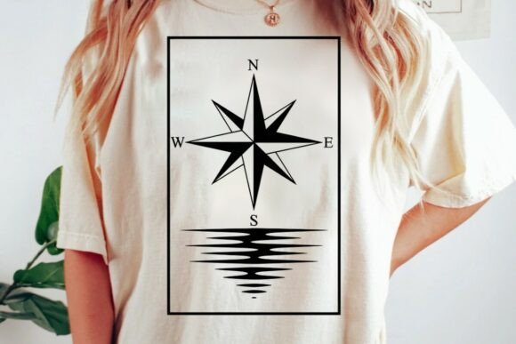 Compass Rose Reflection Graphic Desi PNG: A Designer's Guide