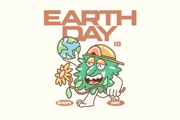 Earth Day is Every Day Graphic T-shirt: A Design for the Conscious Creator