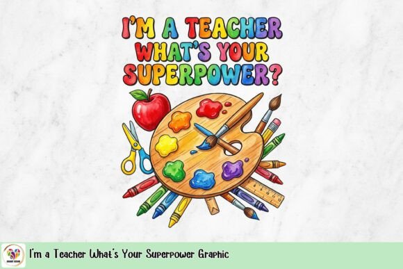 I'm a Teacher What's Your Superpower Graphic: A Designer's Deep Dive