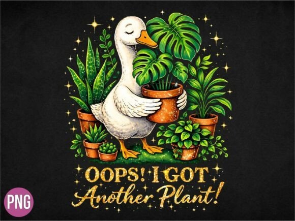 Oops I Got Another Plant Graphic PNG: Your New Design Staple