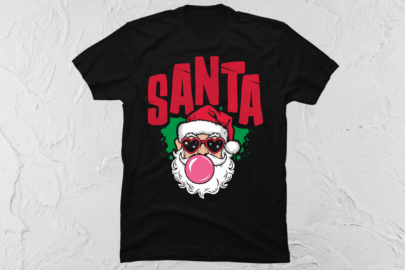 Timeless Cheer: The Vintage Santa Graphic Tee