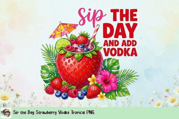 Tropical Fruit Cocktail Graphic: A Splash of Summer Style