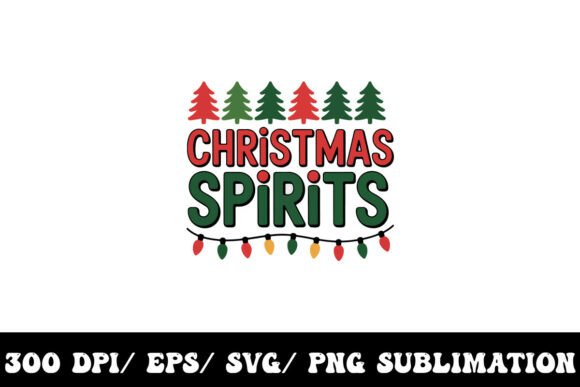 Unwrapping the Christmas Spirits T-shirt Graphic